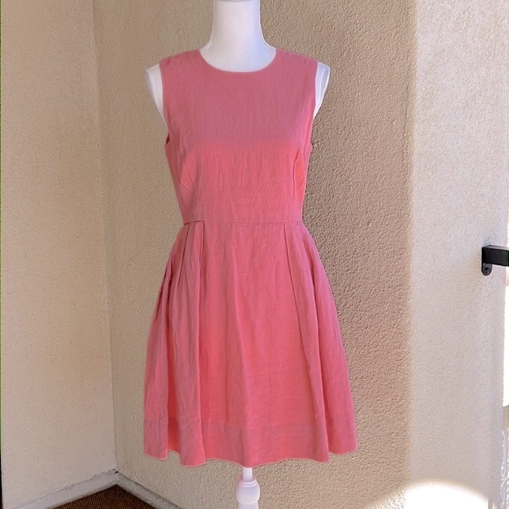 GAP Coral Linen Fit & Flare Sleeveless Dress - Picture 5 of 16